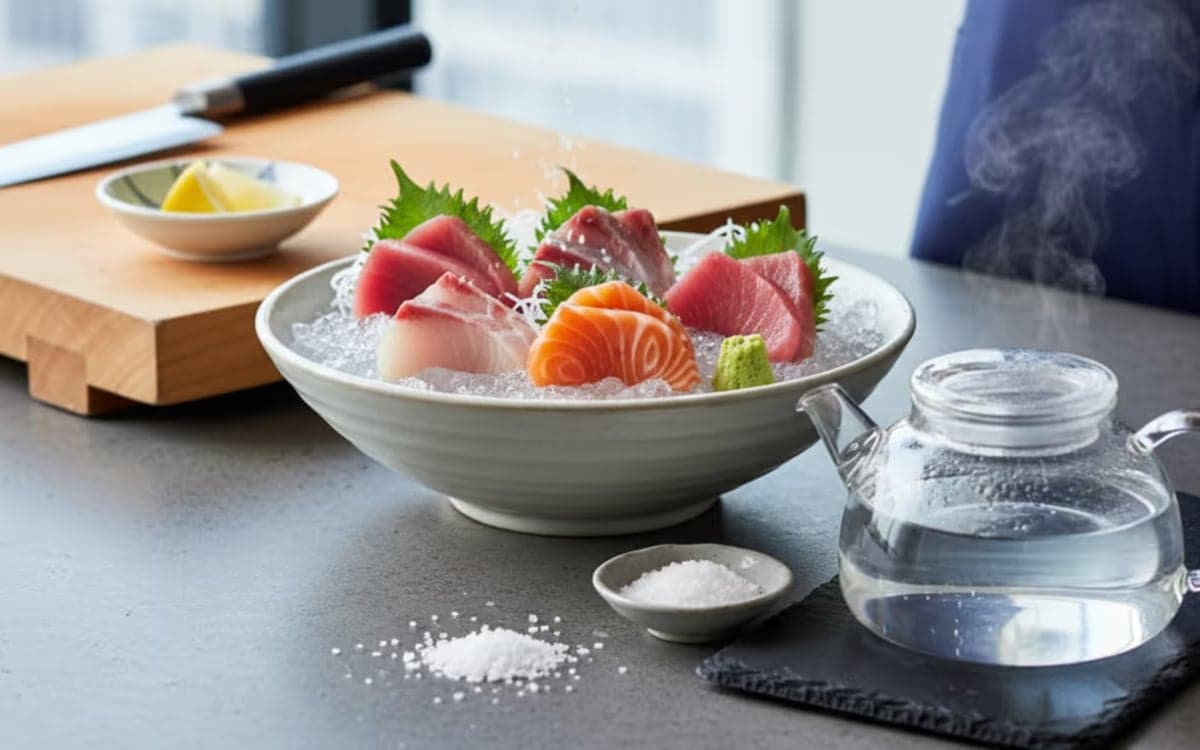 スーパーの魚 刺身の臭みを塩とお湯で簡単除去!プロが教える秘訣