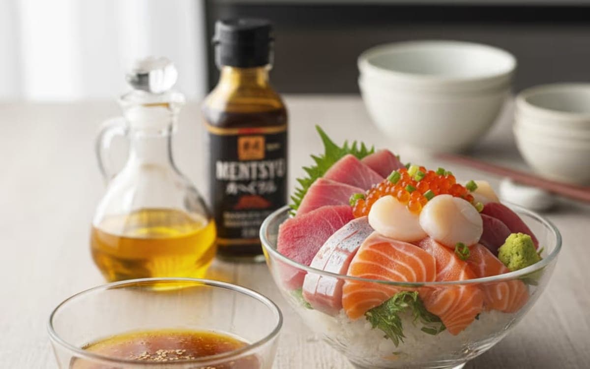 究極の海鮮丼たれ!めんつゆ&ごま油で失敗知らずの絶品レシピ